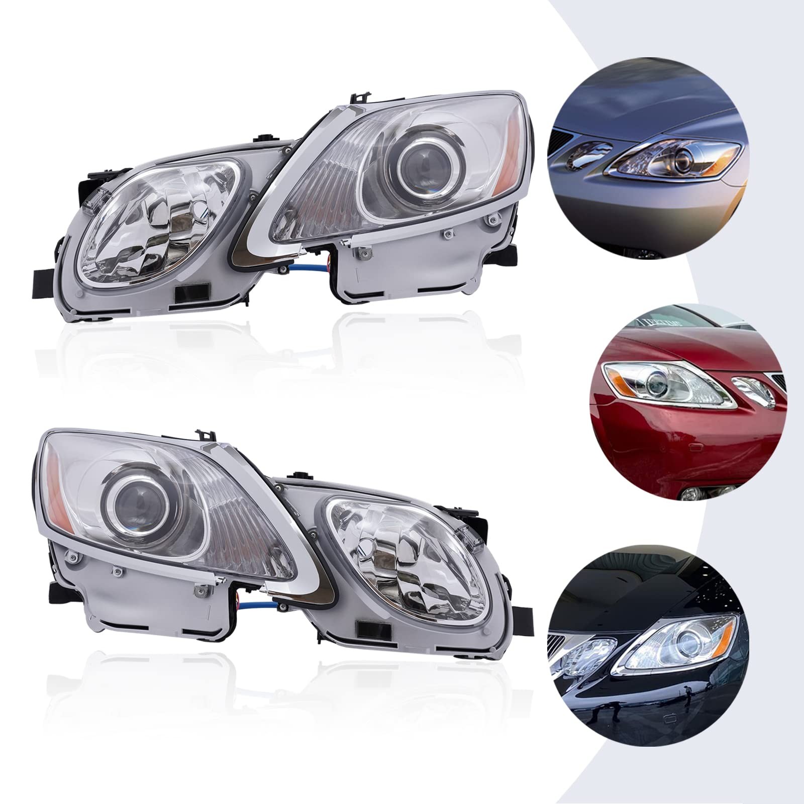 Front Headlight Assembly for 2006-2011Lexus GS300/GS350/GS430/GS450h/GS460