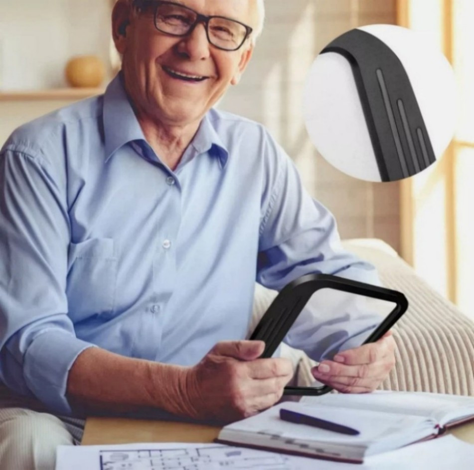 5X Full Page Magnifier Large Handheld Magnifying Glass for Low Visions -&