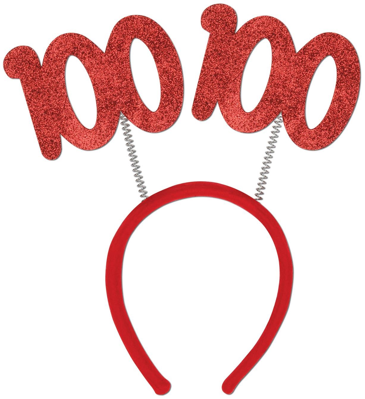 "100" Glittered Boppers for Birthday - Beistle