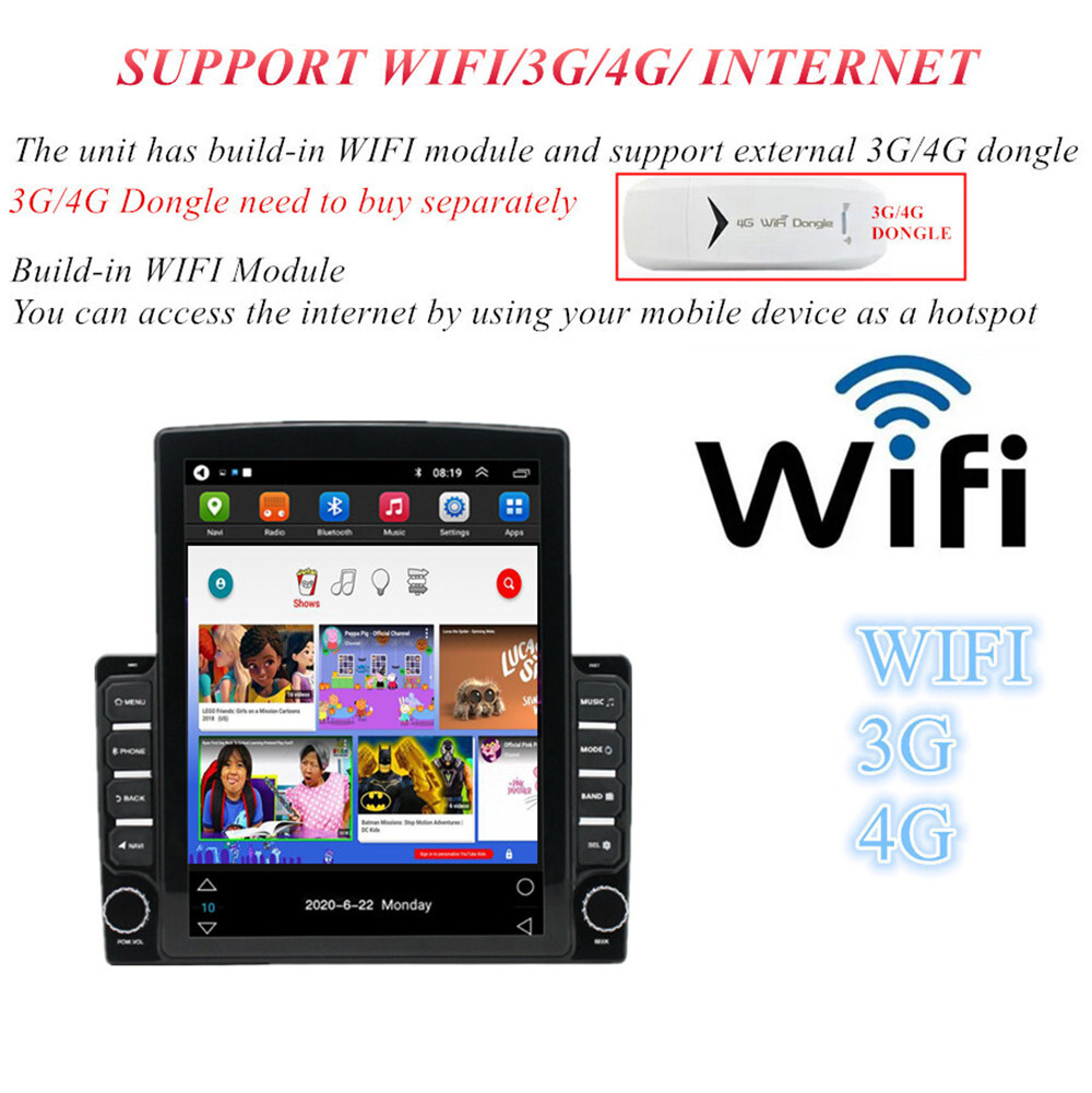 Car Stereo Radio For Apple Carplay Fit For Dodge RAM 1500 2500 2013-2019 GPS BT