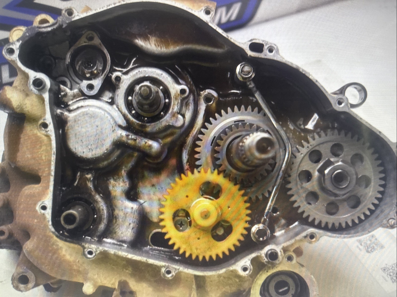 S1-4 Lower Engine Motor Crank Case 99 Yamaha Big Bear YFM 350 1999 ATV 2x4 Quad