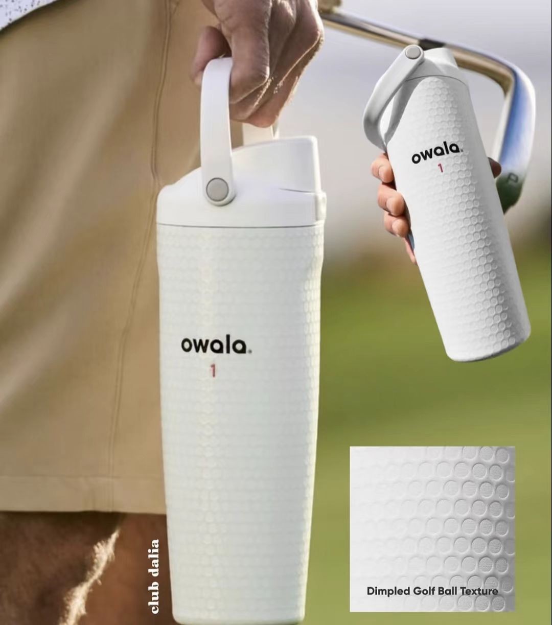 NEW Owala Fairways For Days FreeSip Sway Golf Water WHITE Bottle 30oz