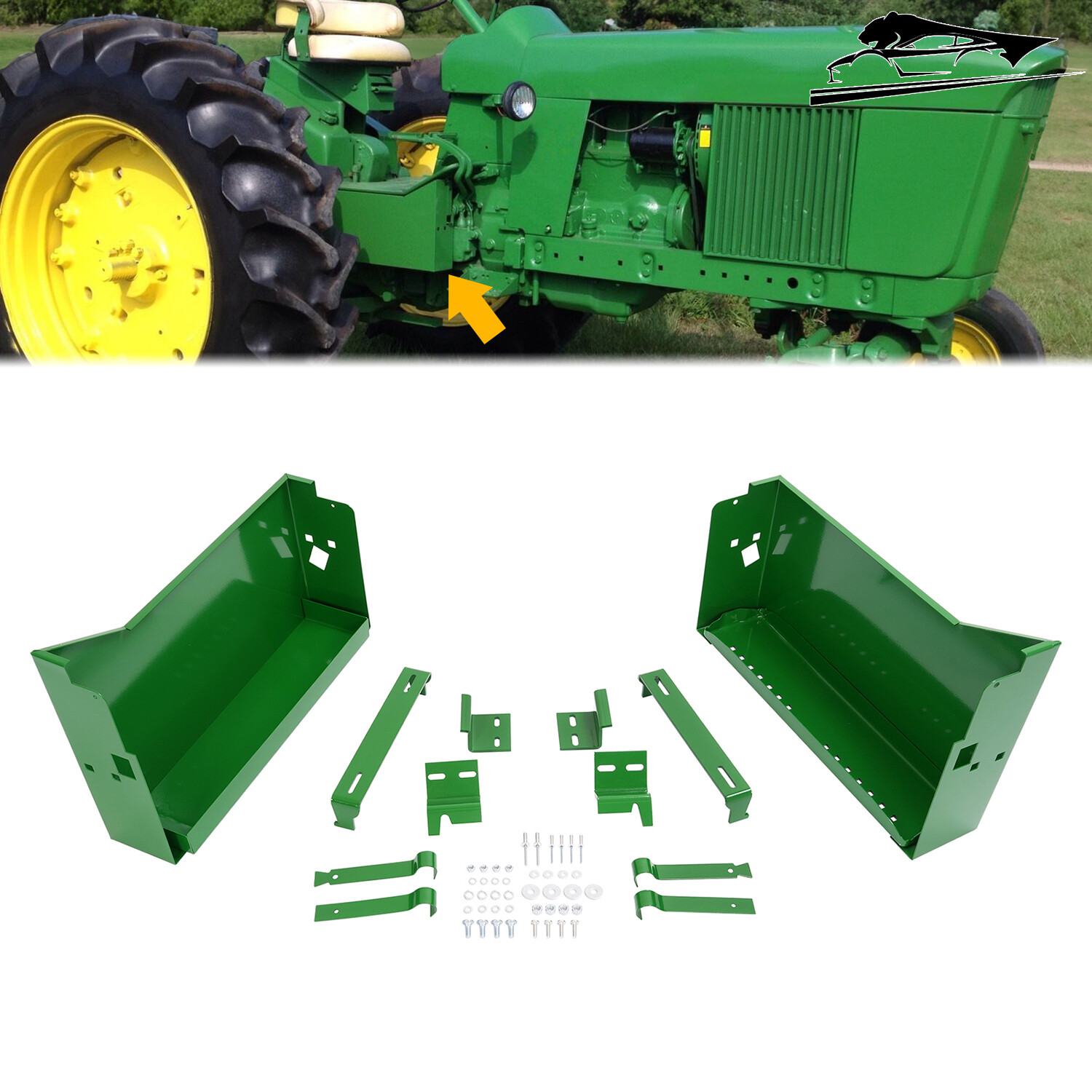 For John Deere 2510 2520 3010 3020 4000 4010 4020 4320 4520 4620 L&R Battery Box