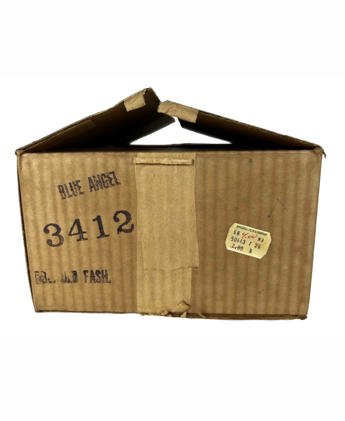 SET Of 8 MCM Marshall Fields Blue Angel Whiskey Glasses New In Box & Wrapping