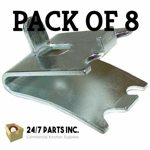 Pack Of 8 Commercial Refrigerator or Freezer Shelf Support Clip