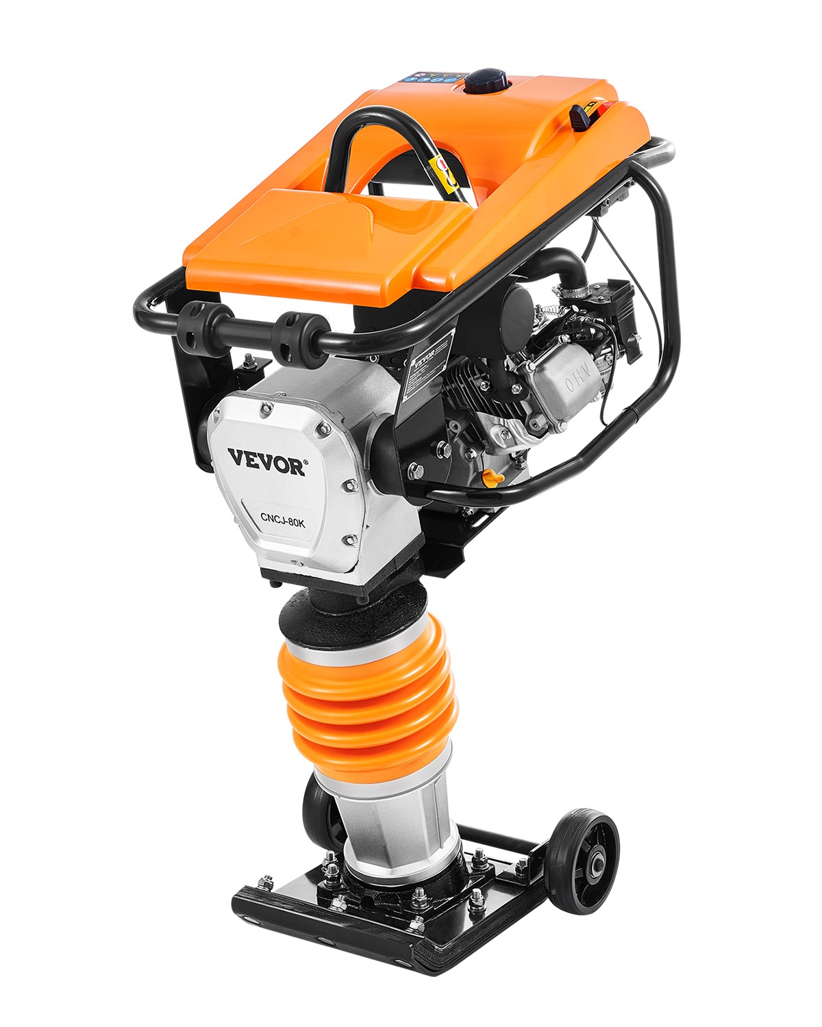 VEVOR 6.5 HP 196 cc Four-Spring Jumping Jack Vibratory Rammer Tamper Compactor