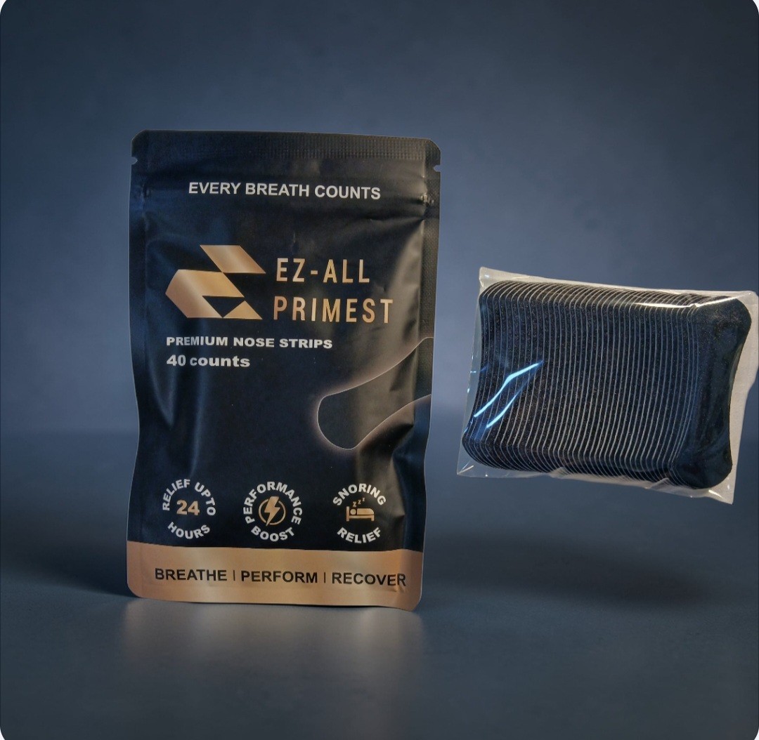 EZ-ALL Primest , Breathe EZ, Nasal Strips Snoring Relief, sports & sleep 40 Pcs