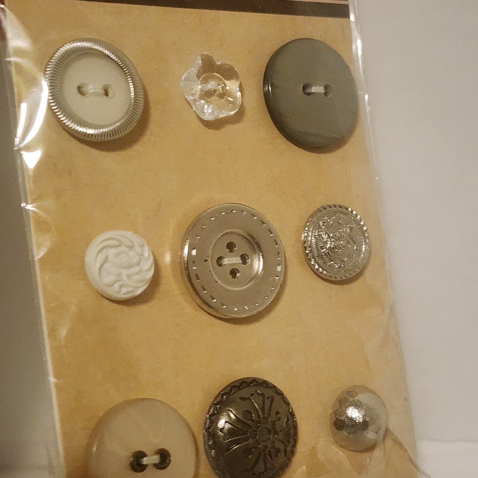 SPARE PARTS by The Paper Studio Brads and Buttons - Lot of 5