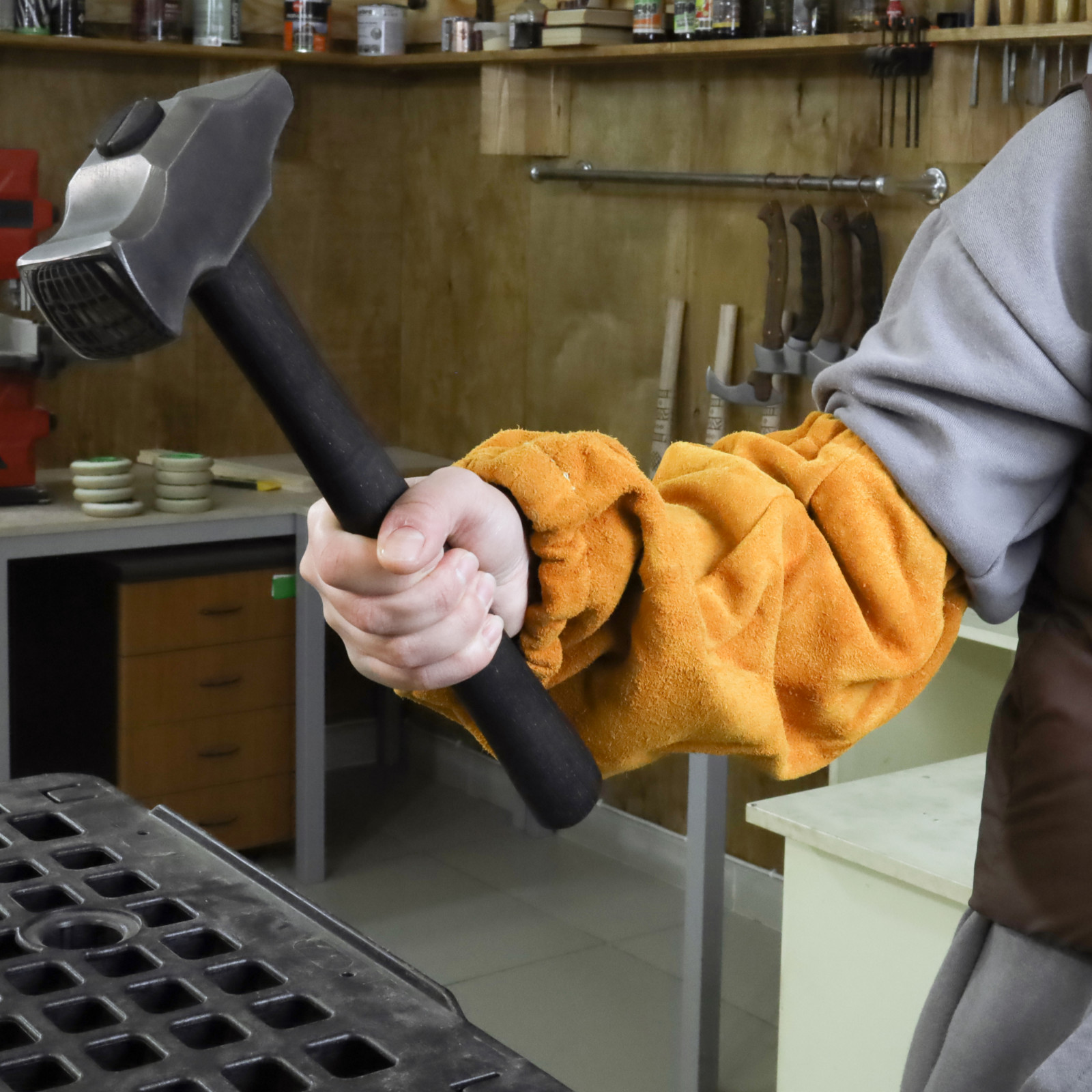 Professional Cross Peen Hammer Hand Forged Blacksmith Forging Tool Steel 3.3lb