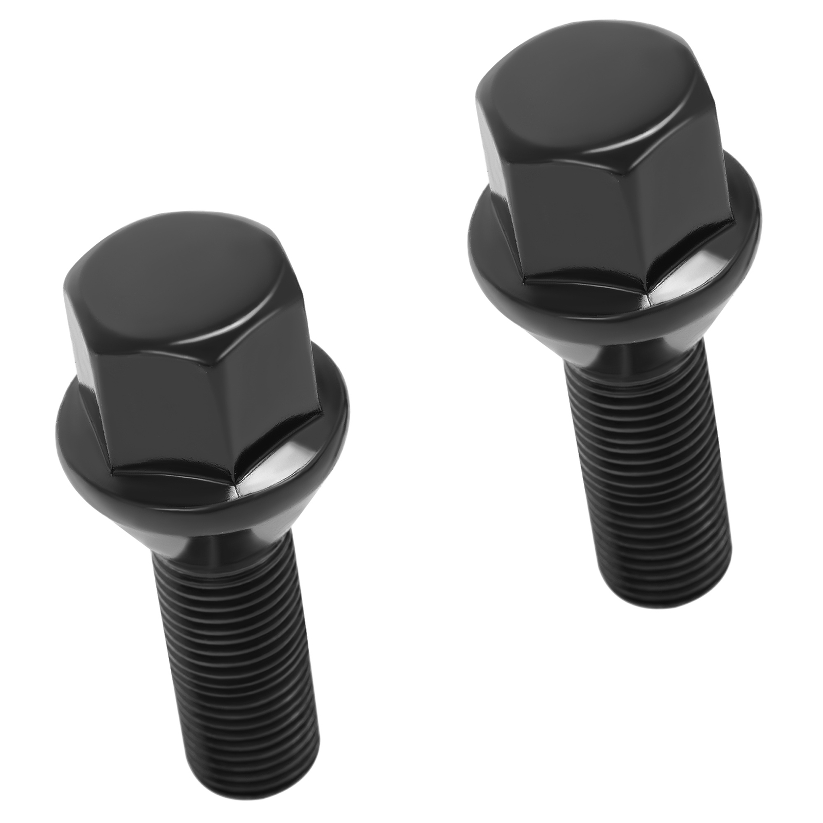 20 Pcs Black Wheel Lug Bolts For 2012-25 Dart Compass Renegade Cherokee Ram 700