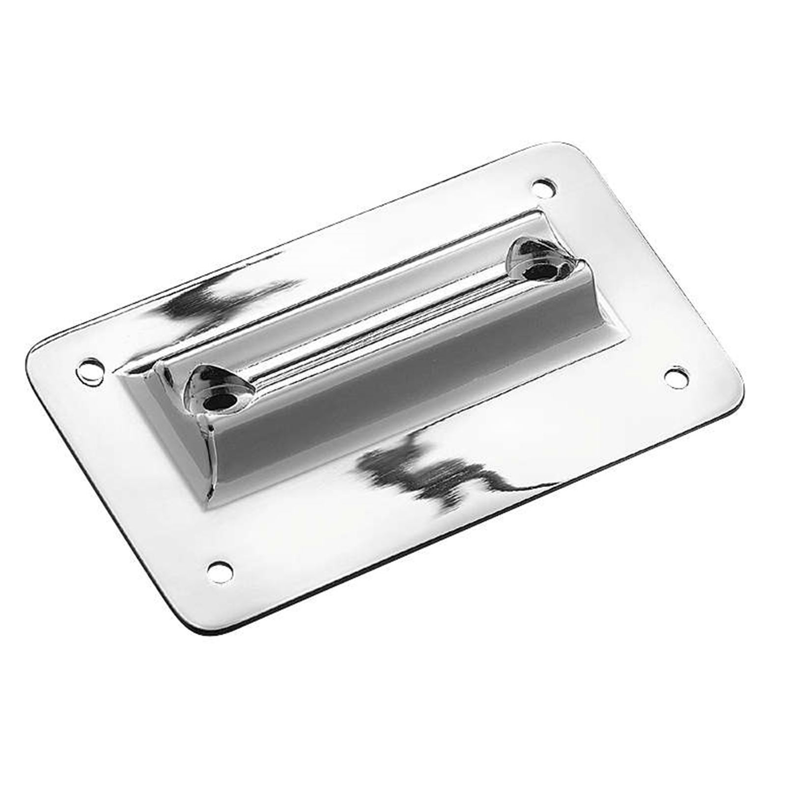 Laydown License Plate Frame - Chrome For Harley Models '86-10 OPEN BOX 113
