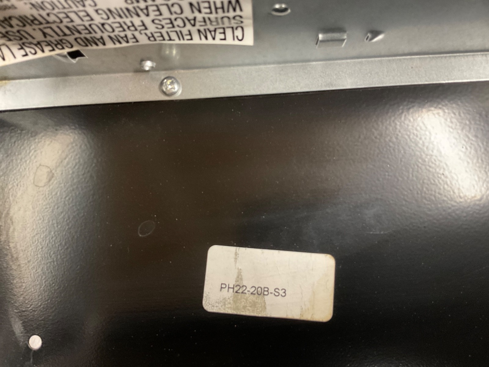 Ventline 20" RV Range Hood Black Ducted PH22-20B-S3 (Minor Scuffs) Trailer