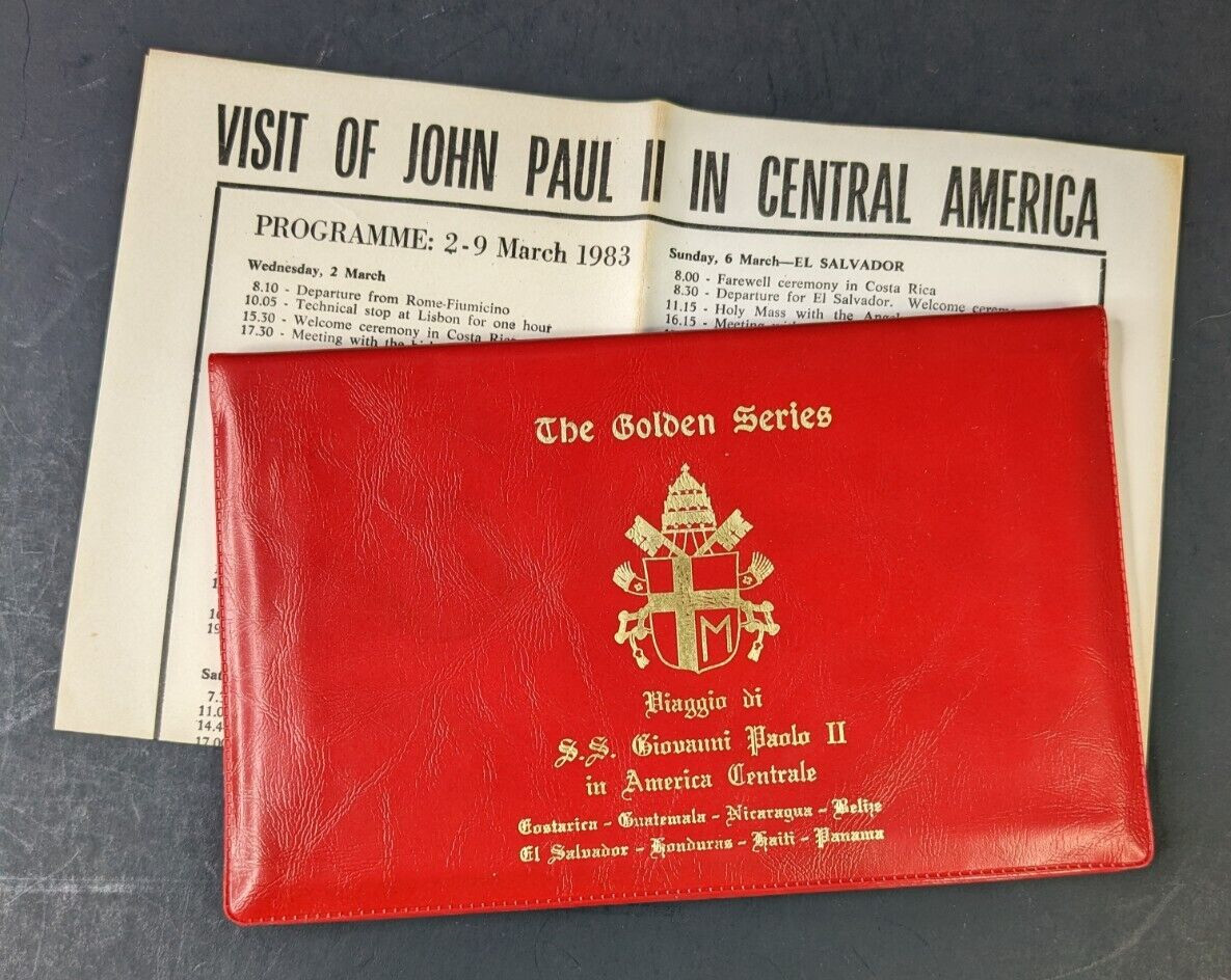 Pope John Paul II, The Golden Series Central America, 17 Covers Plus Stamps