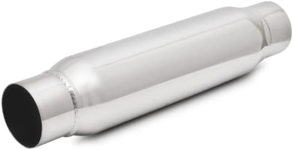 Lightweight 12" Stainless Steel Resonator with True Straight-Through Design