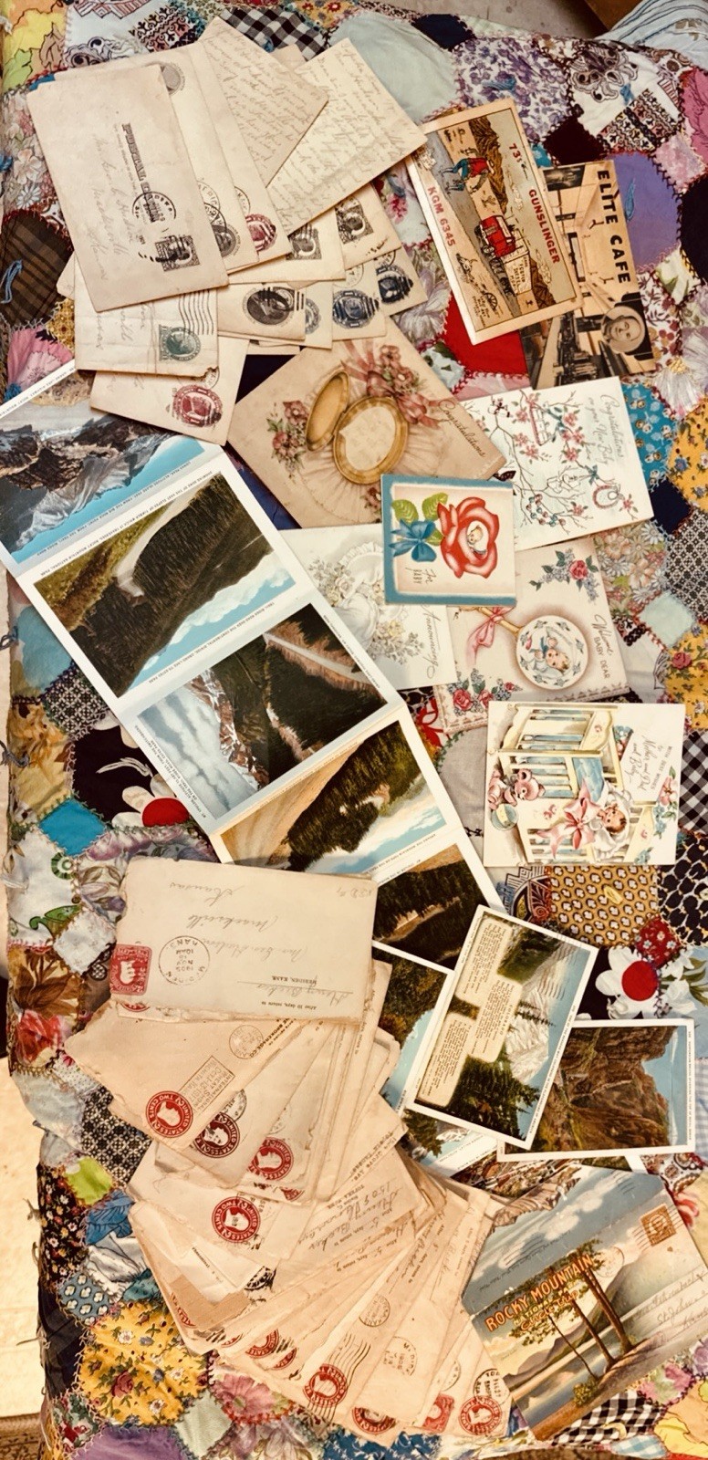 1900s Correspondences Stamps & 1890s + Getting Cards ✨RARE✨ Ephemera GALORE!