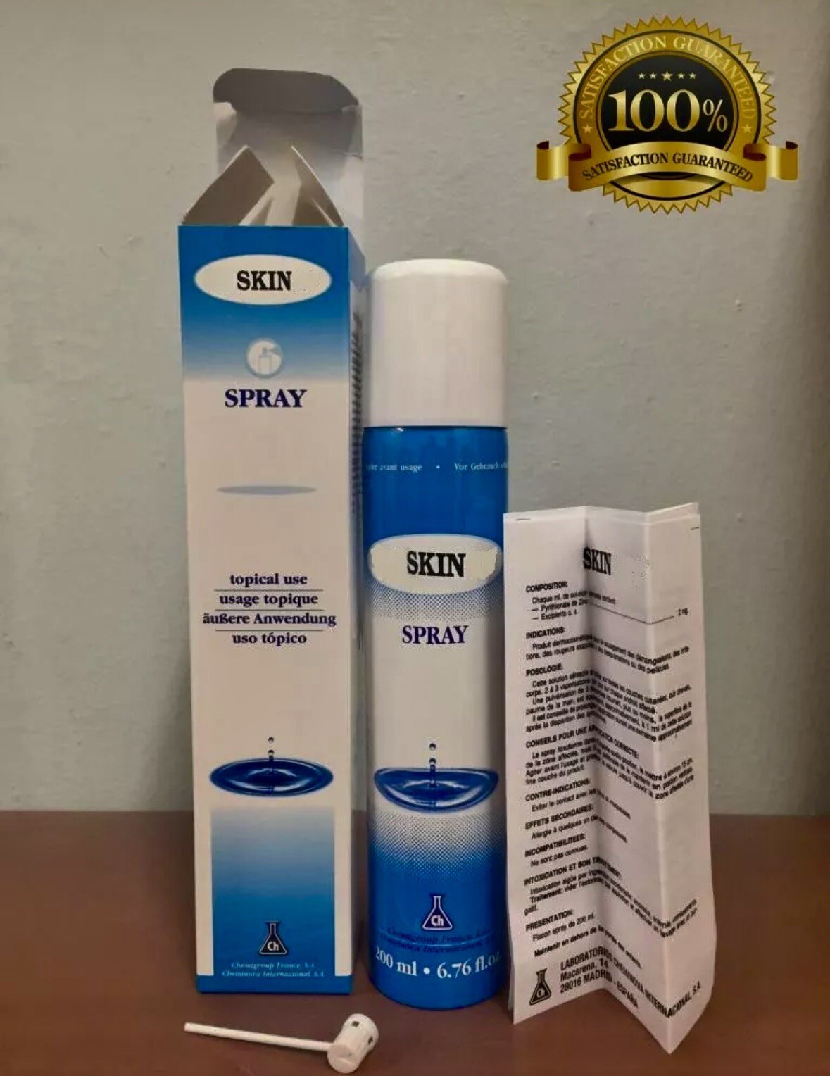 Skin Spray 200ml Psoriasis Eczema Seborrhea bluecap  Exp 2030