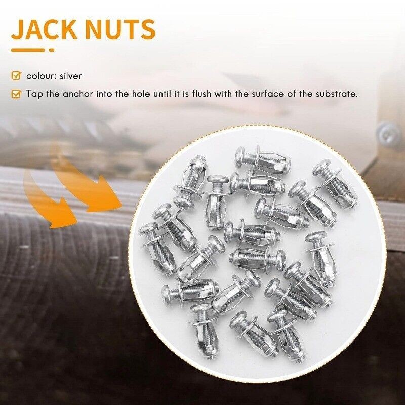 20-100PCS Jack Nuts For Metal M6 Car Rivet Nut Tool Screw Petal Nut Expansion