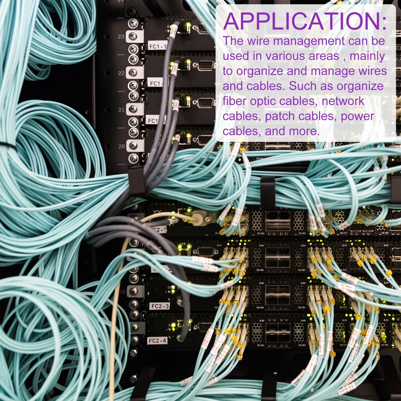 10 Sets Server Rack Cable Management D Ring Hook Network Mount Metal Wire Cord