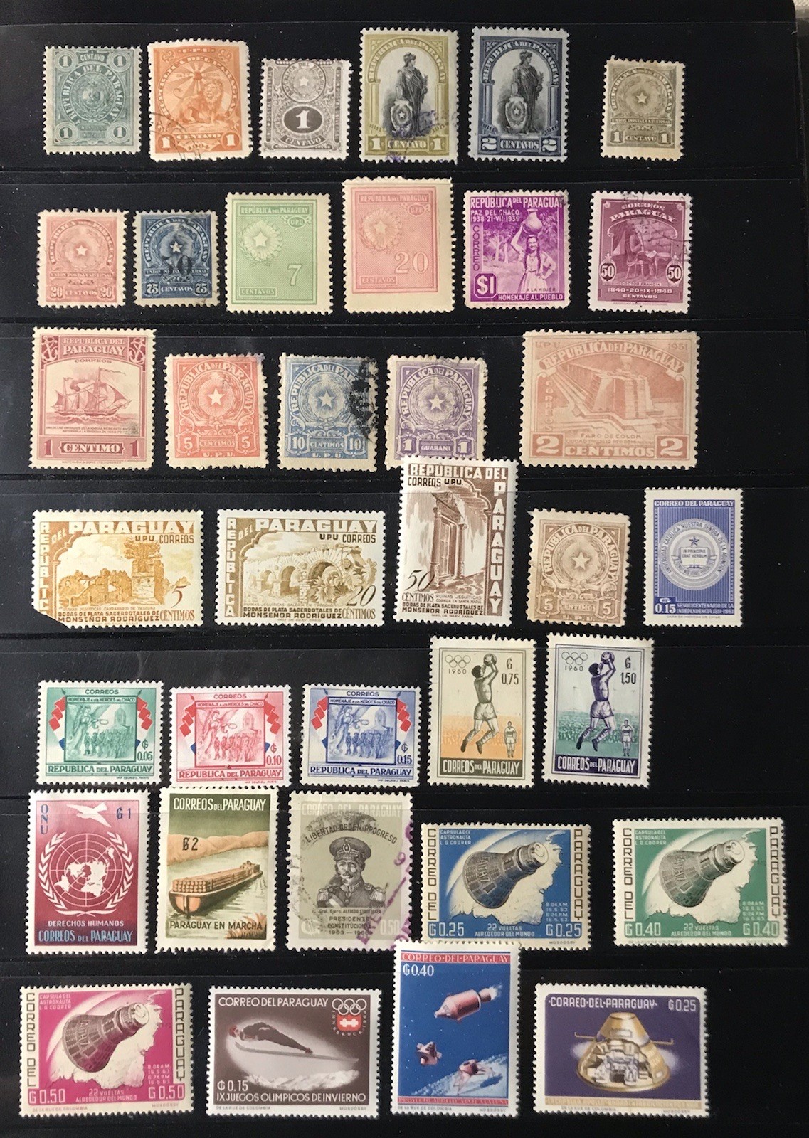 Paraguay Stamps 139 All Different Used And Unused