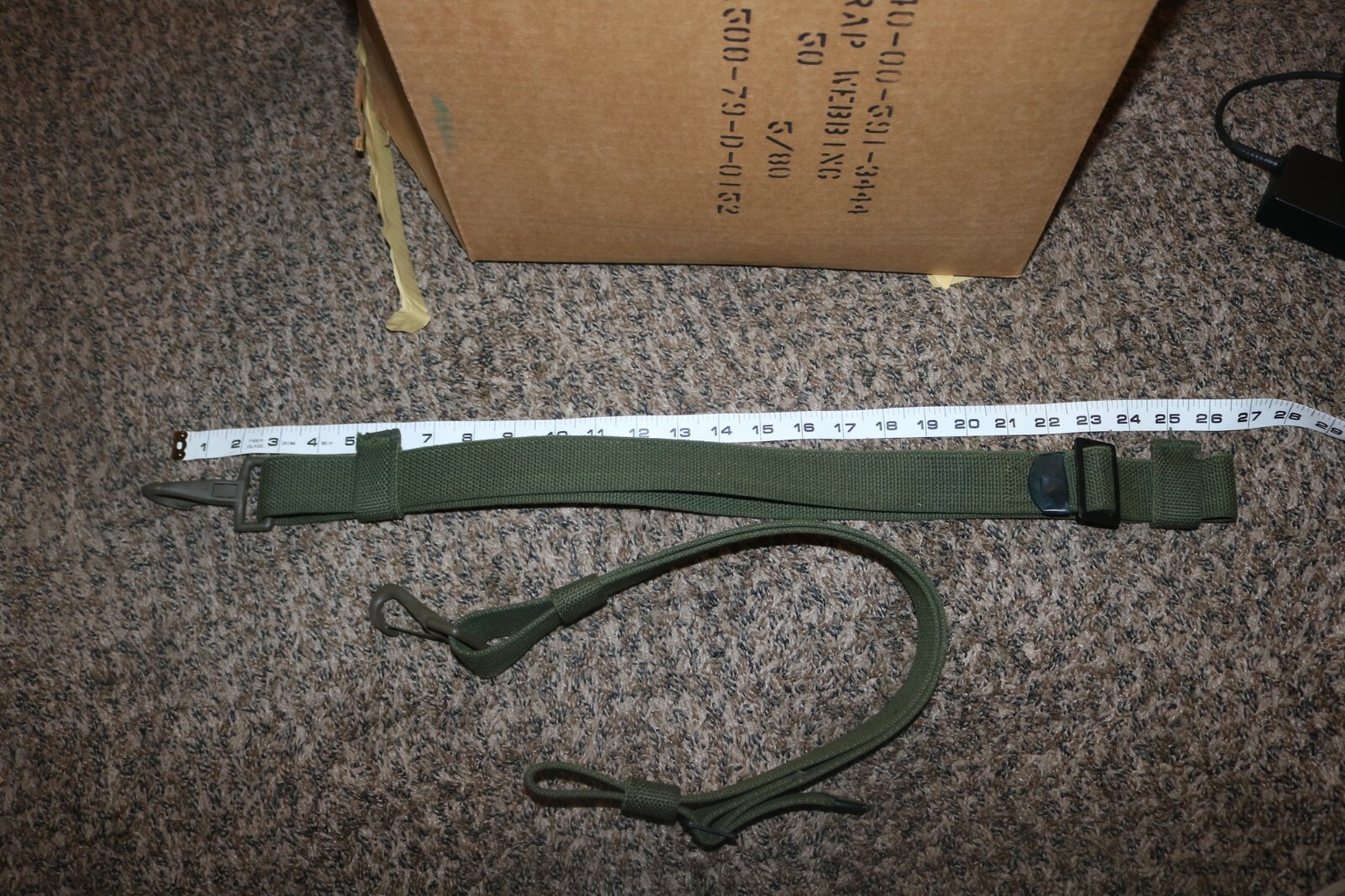 lot of 2 NOS USGI OD Canvas Web door strap set M151 M151A1 M151A2 M718 jeep