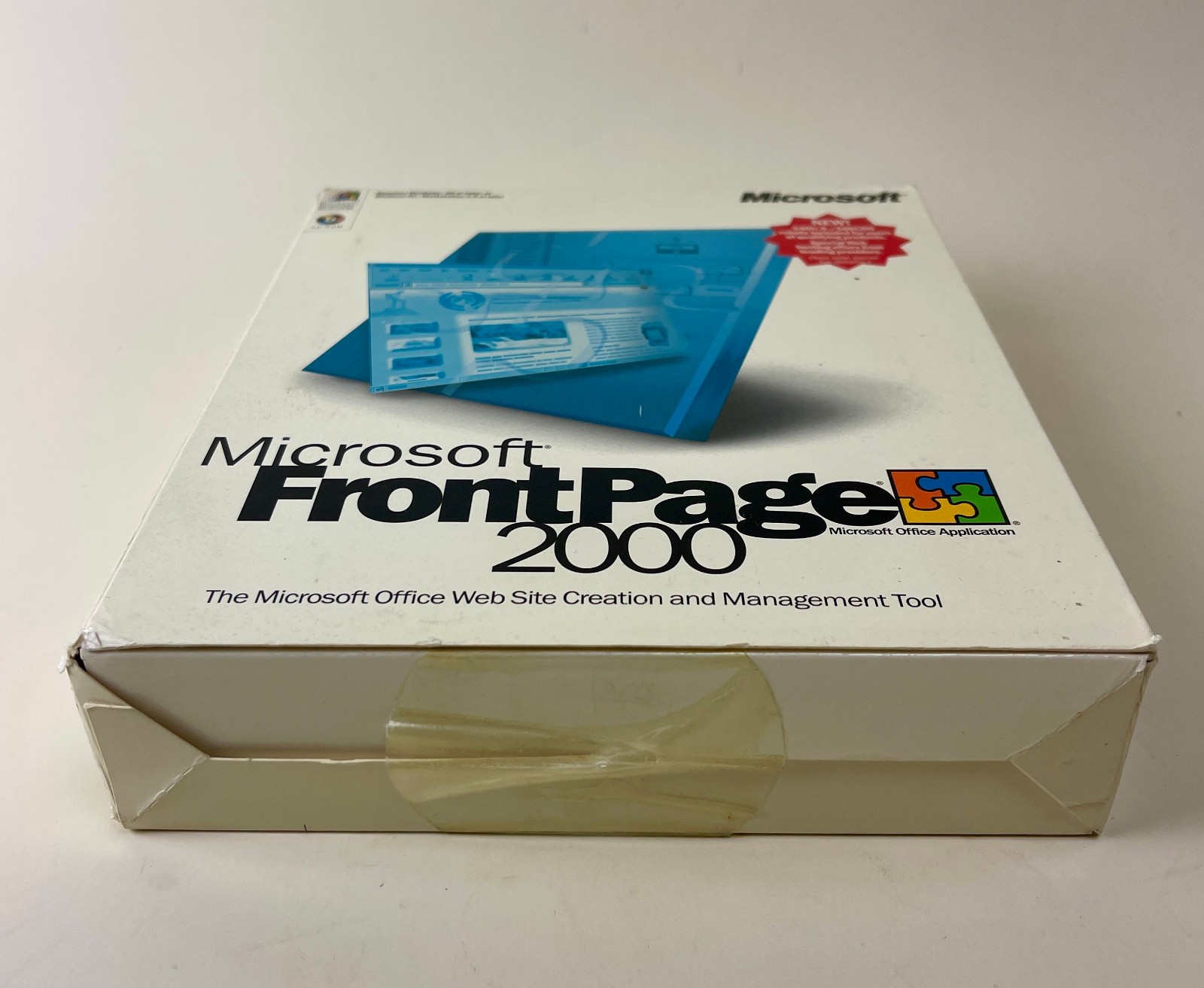 Microsoft FrontPage 2000 Win32 CD-ROM Web Design Software Open Box Complete 1999