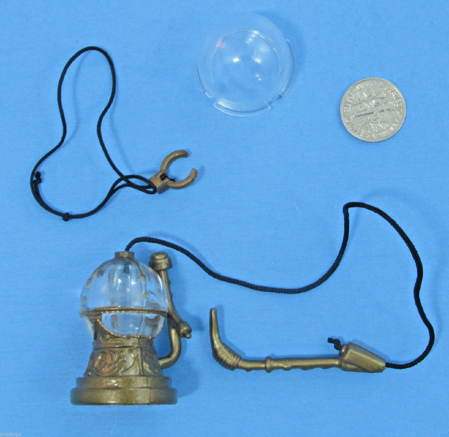 PIPE Bowl Leia Collar - Kenner bagged Jabba the Hutt playset '83 vtg Star Wars