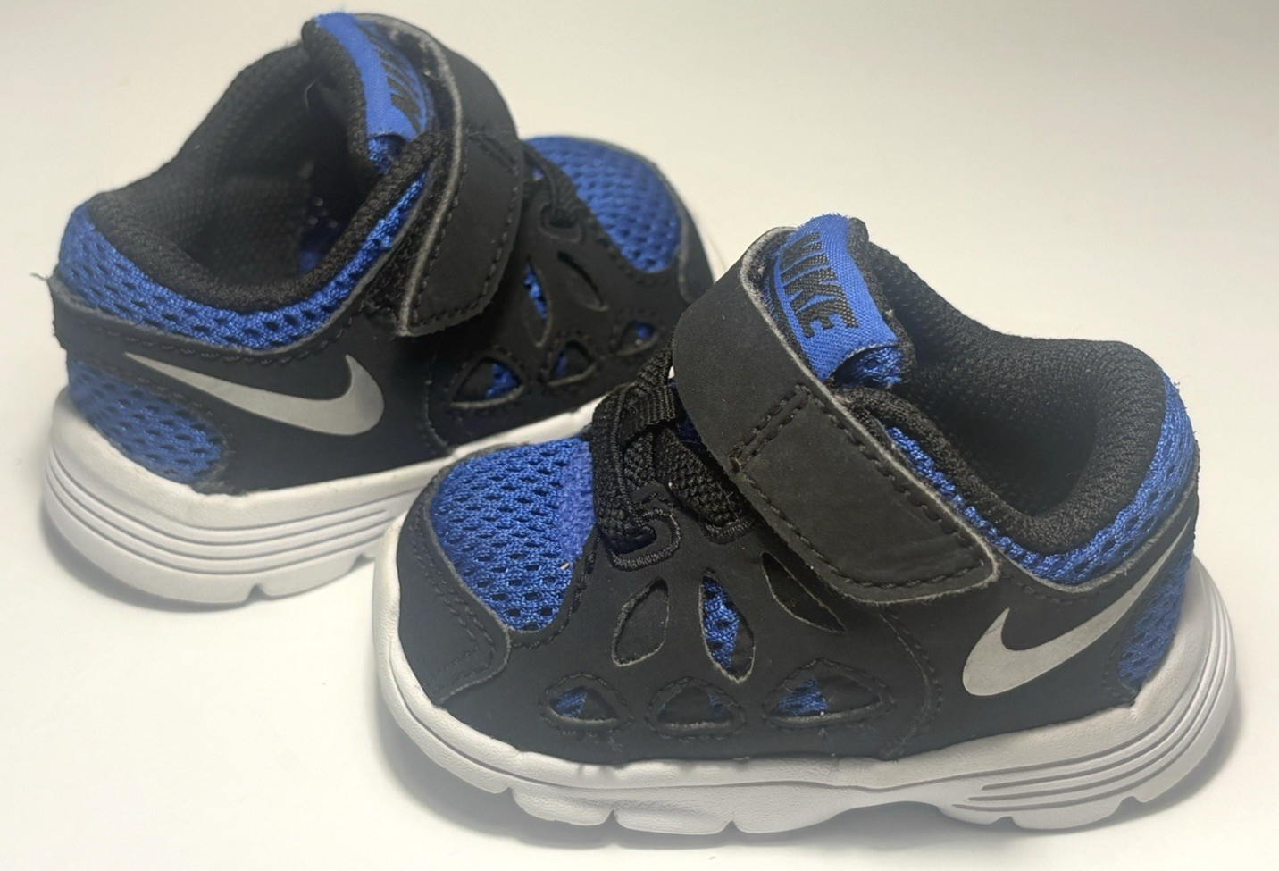 Nike Baby Shoes Black Blue Sneakers Infant Size 2C