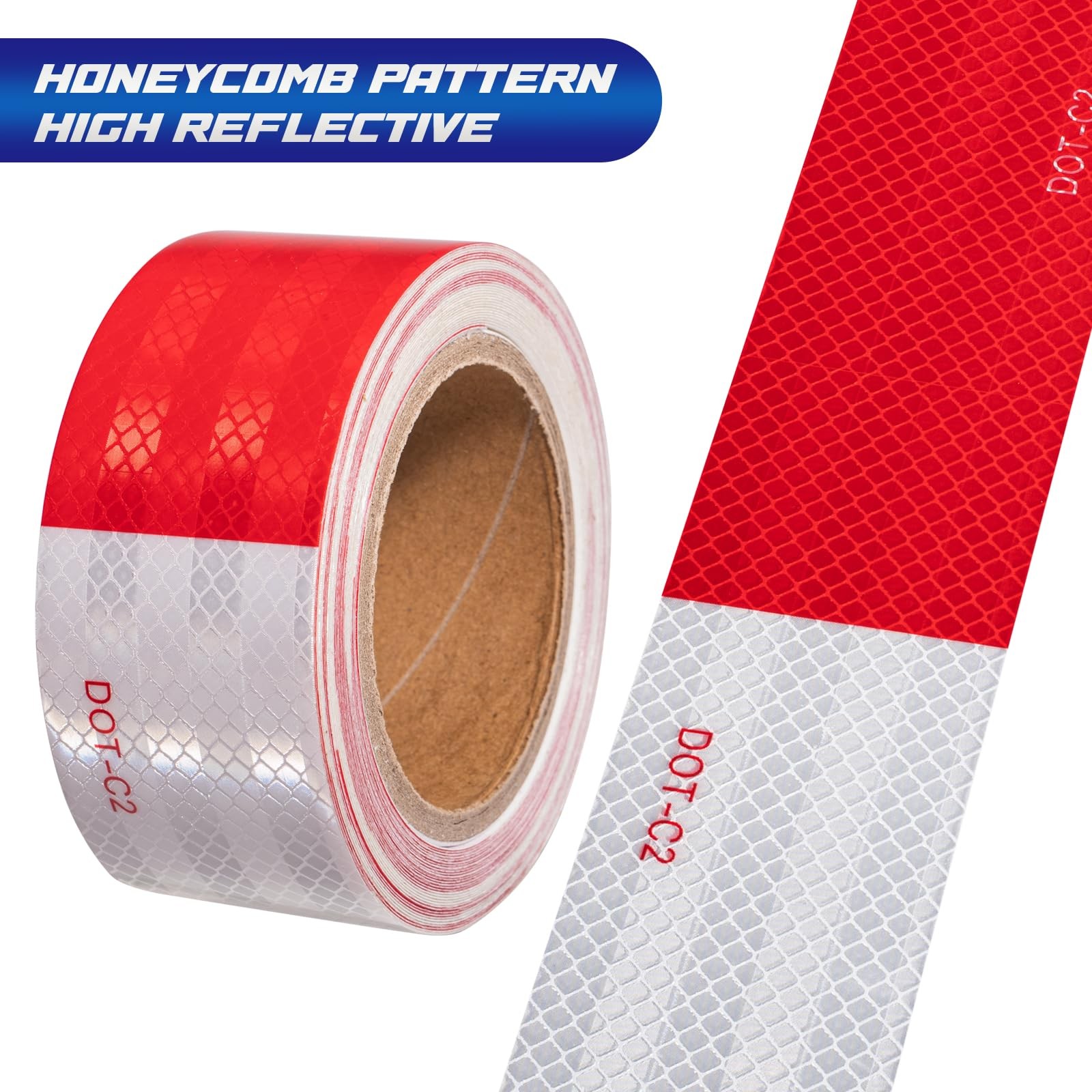 Spurtar Trailer Reflective Tape Outdoor 2"x32ft(5cmx10m), 2"x 32 Ft