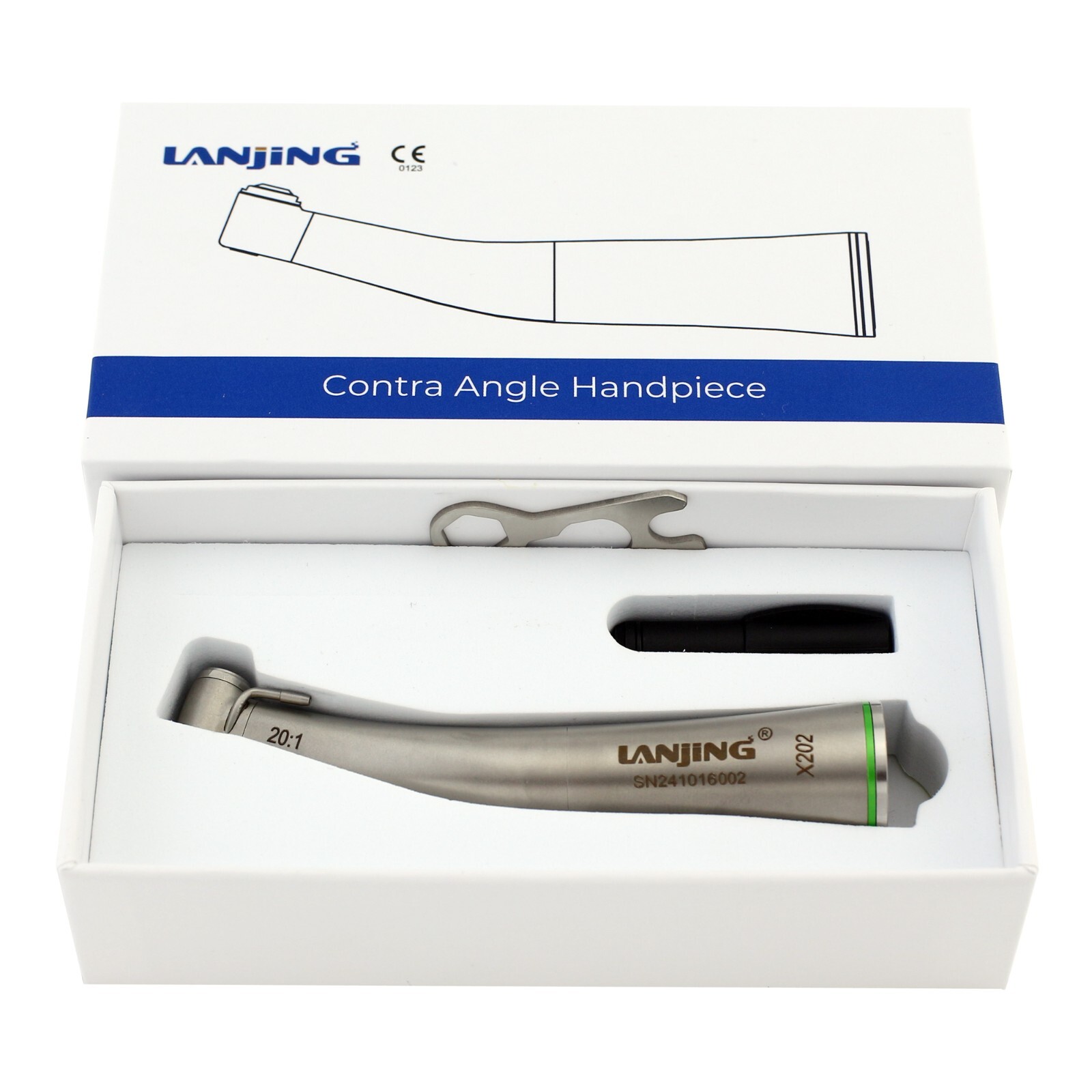 Dental Implant Handpiece 20:1 Contra Angle Mini Head Fiber Optic NSK SG20 E Type