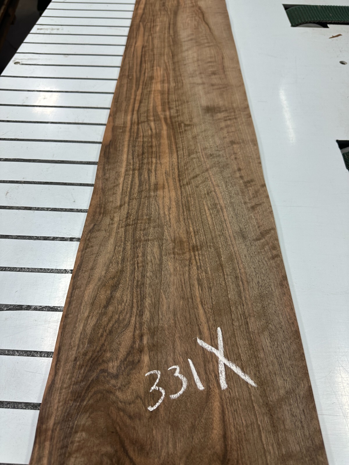 European Walnut Raw Wood Veneer 2 sheets 54'' x 9'' 331X