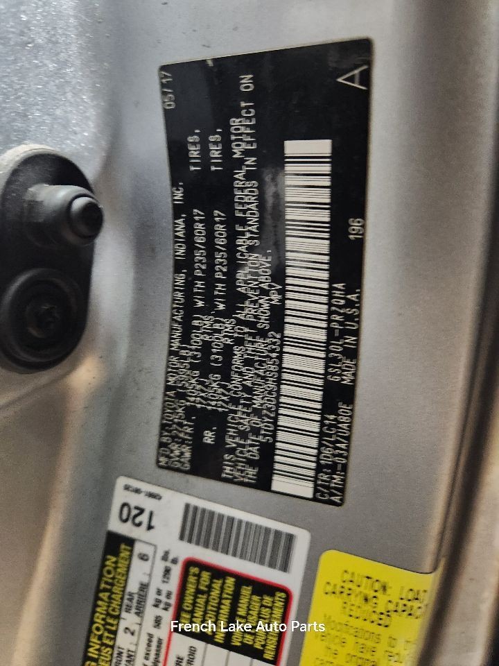 Automatic Transmission FWD 3.5L Fits 17-20 SIENNA 1302546