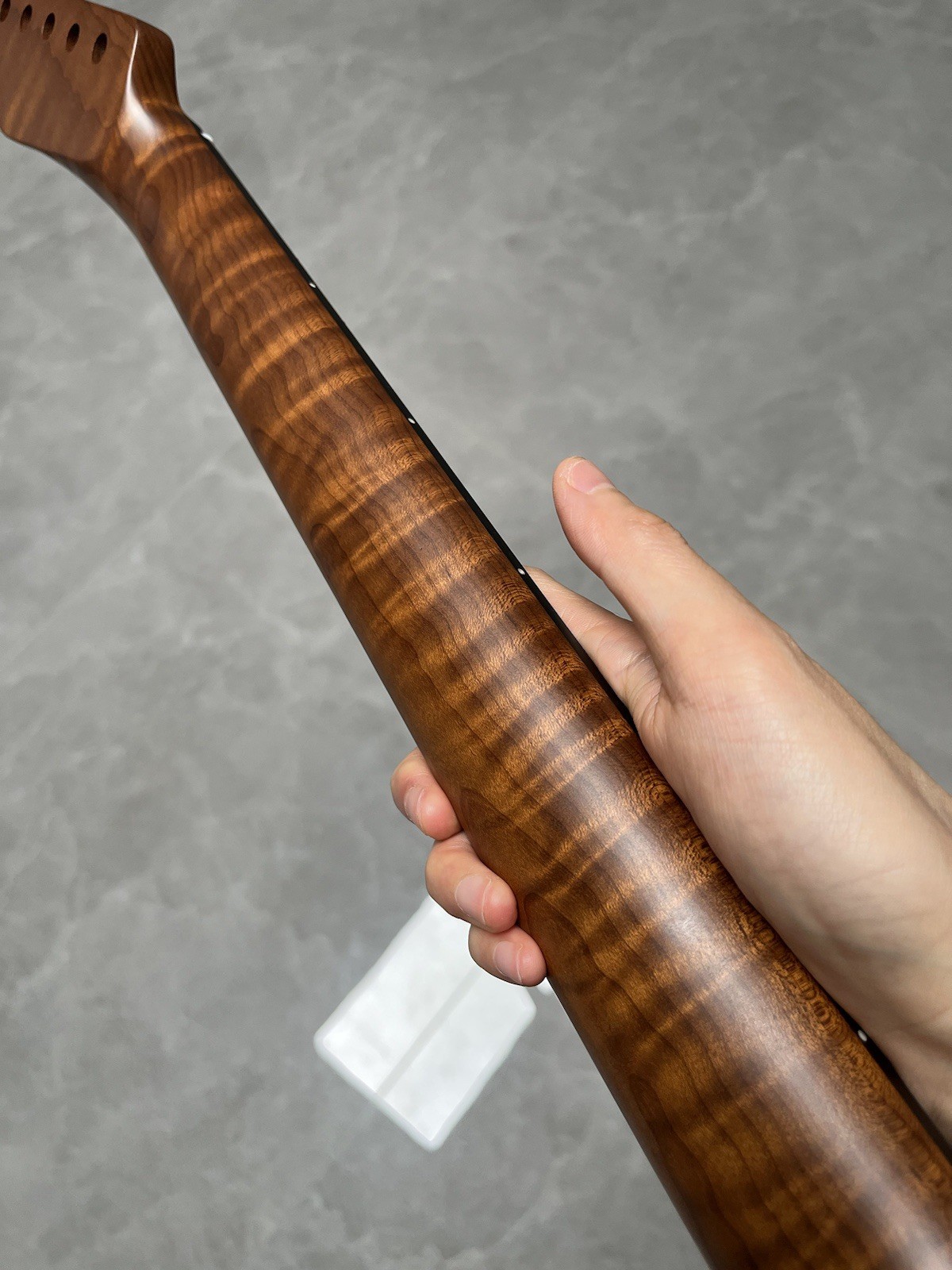 AAAAA NEW Stainless Ebony 22fret Satin Roasted Flame Maple electric guitar neck