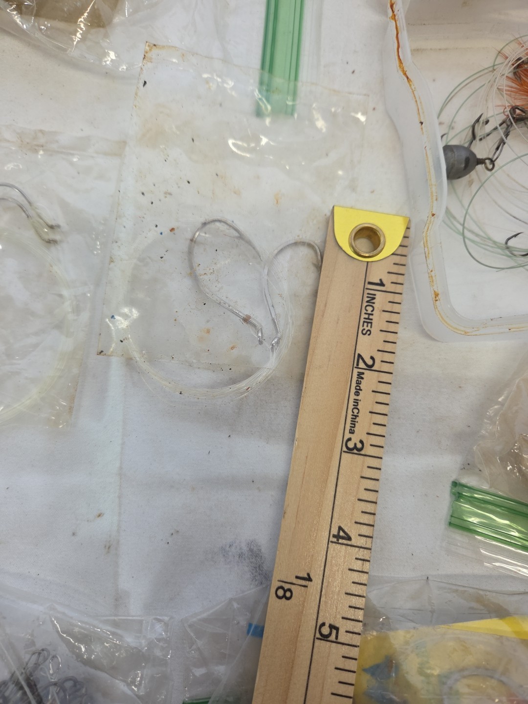 Large Lot Of Misc Fishing Hooks Tackle Trout Salmon Bass New And Used