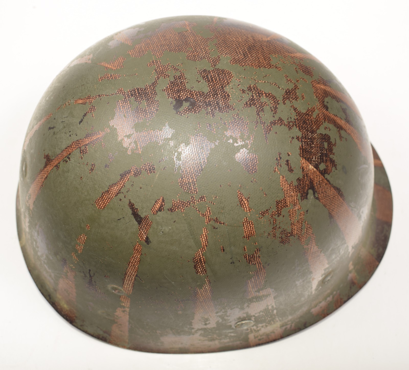 Original WWII US Military Westinghouse M1 Helmet Liner w/ Unpainted A-Washers