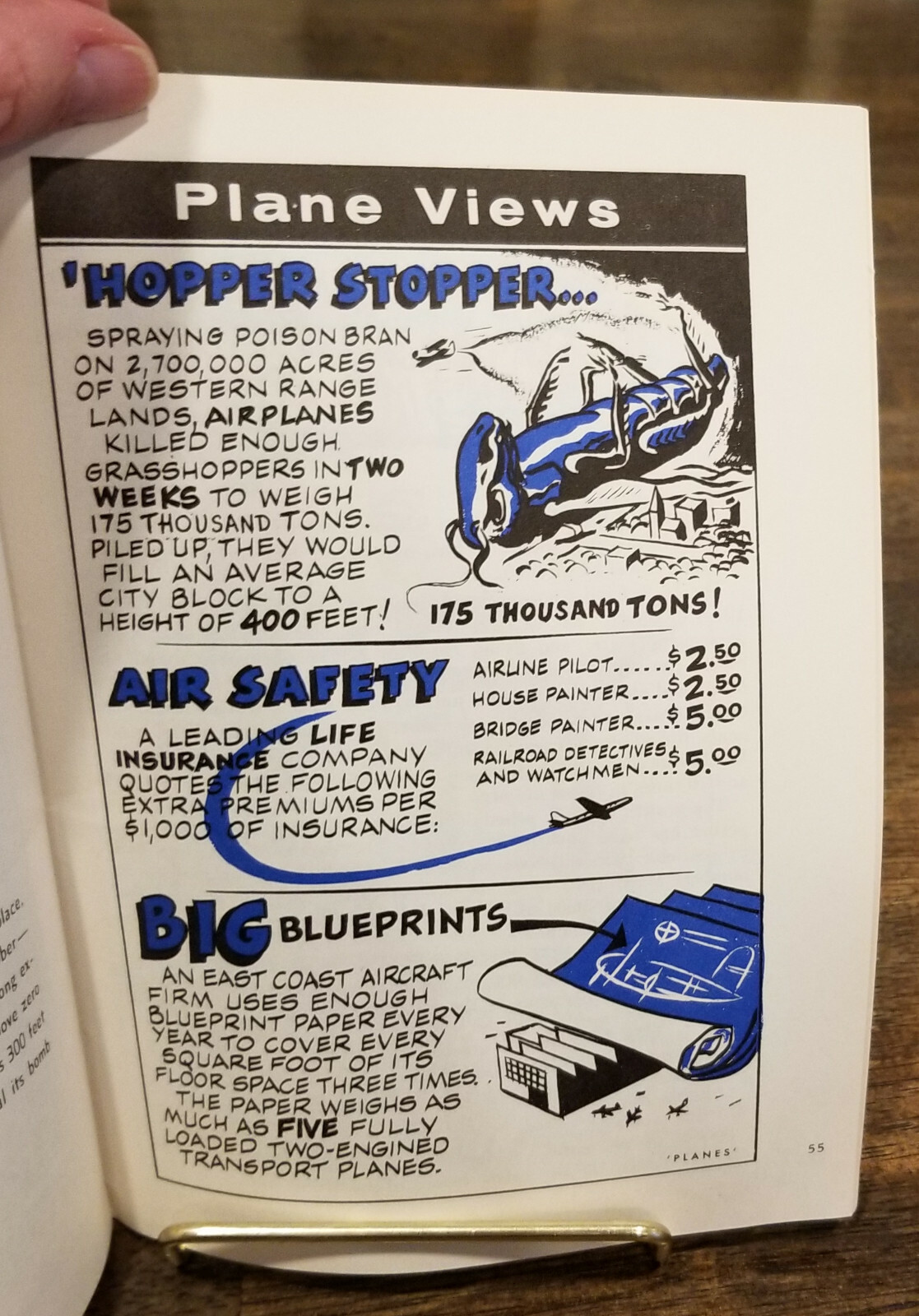 Vintage 1950s Aircraft Industries Association AIA PLANE VIEWS Pamphlet Brochure
