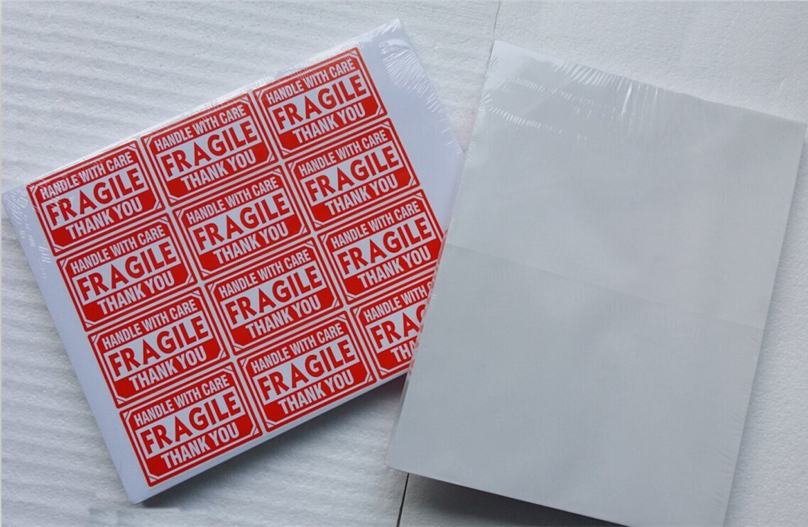 200 Self-adhesive Shipping Labels Round Corner 2 Labels Per Sheet