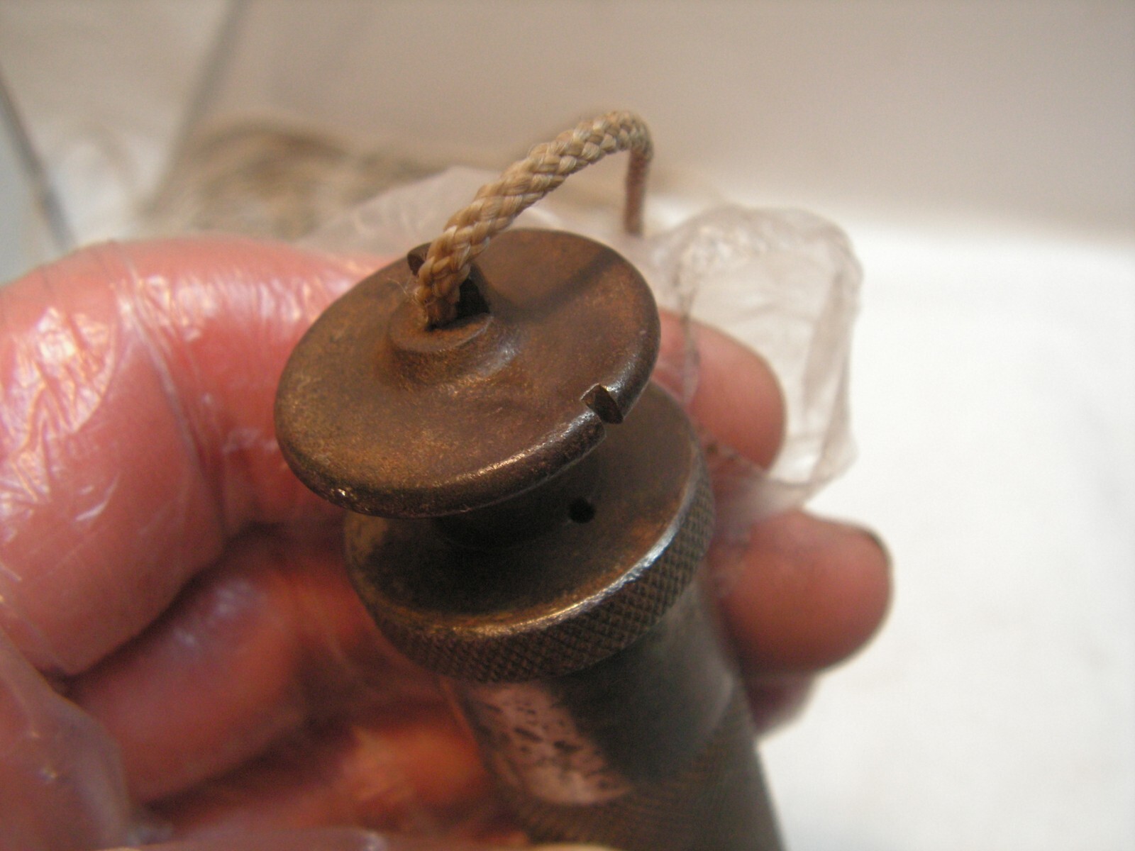 EMPTY NO MERCURY Vintage L.S. Starrett No. 87 Plumb Bob With Cord 27'