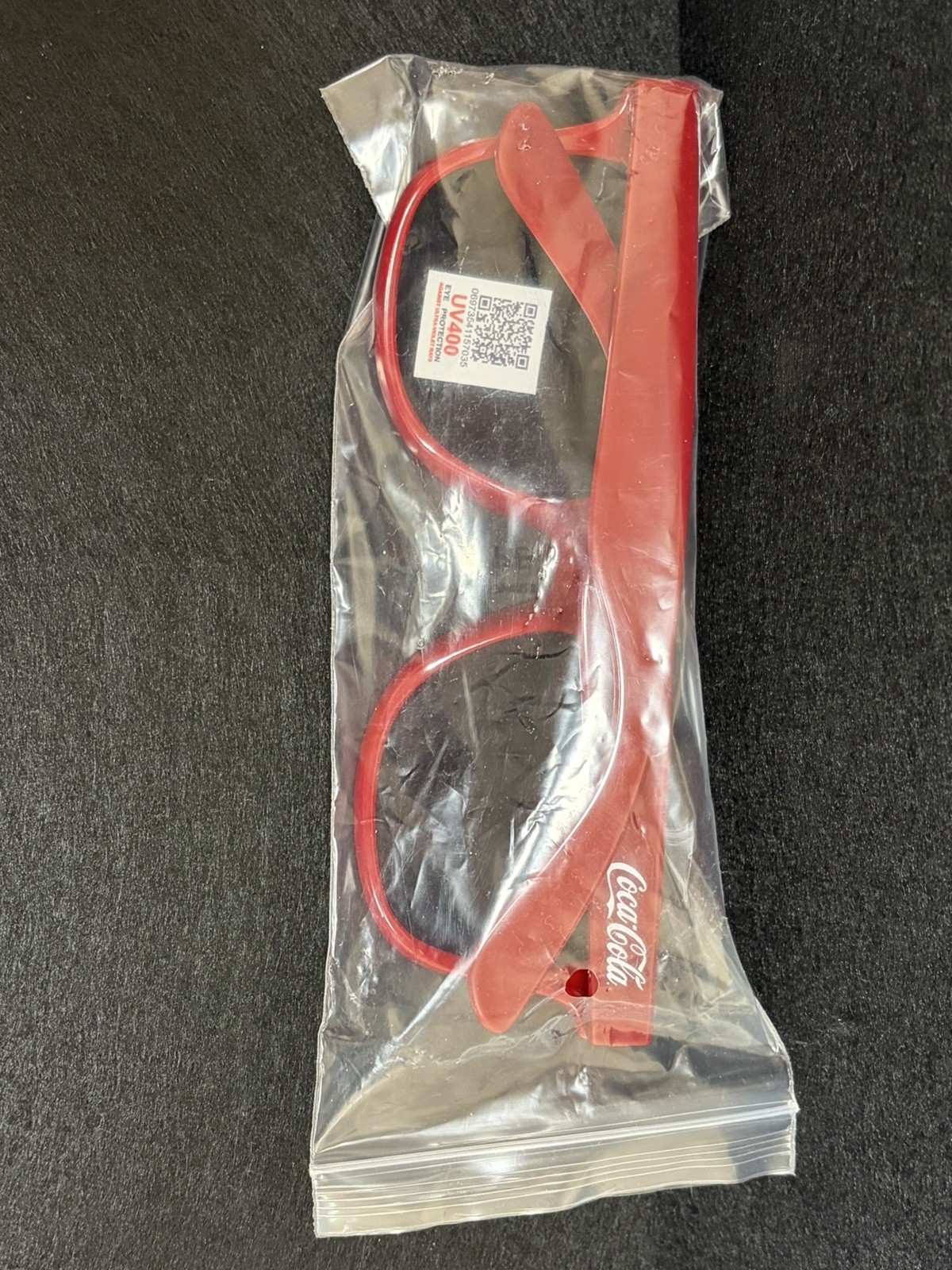 ✅Coca-Cola Coke Official Promo Red Sunglasses UV 400 Protection Advertisement