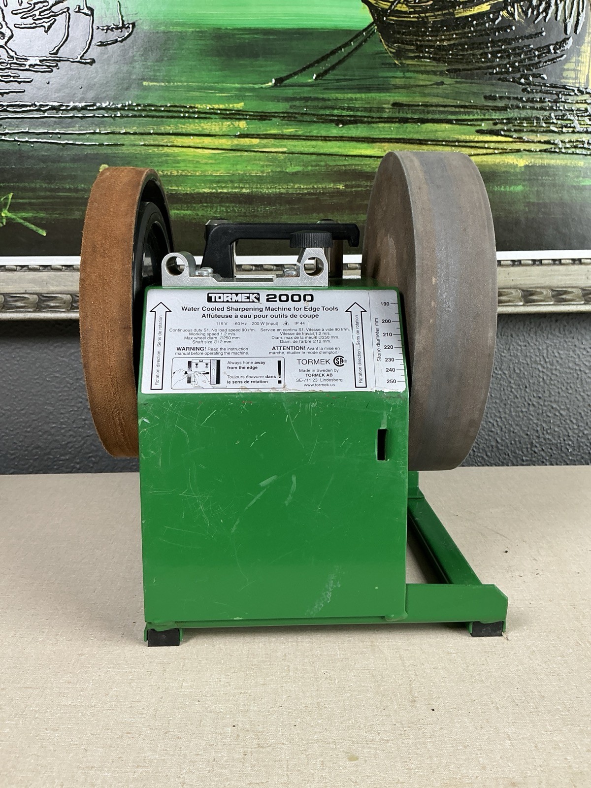 TORMEK Super Grind 2000 Water Cooled Knife Sharpening Machine - Sweden