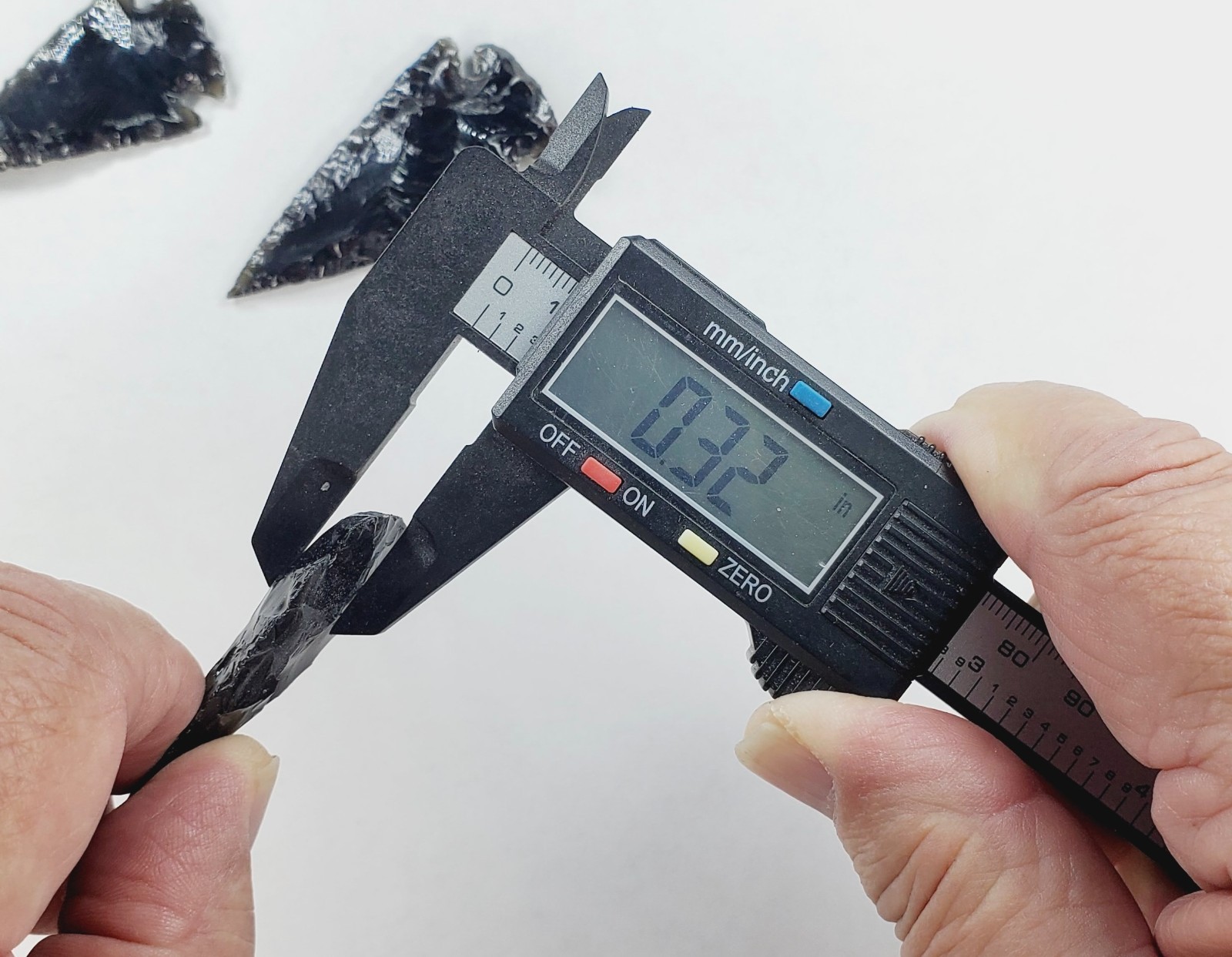 4 Piece 2" Obsidian Arrowheads - Ceremonial - Hand Knapped - RANDOM PICKS