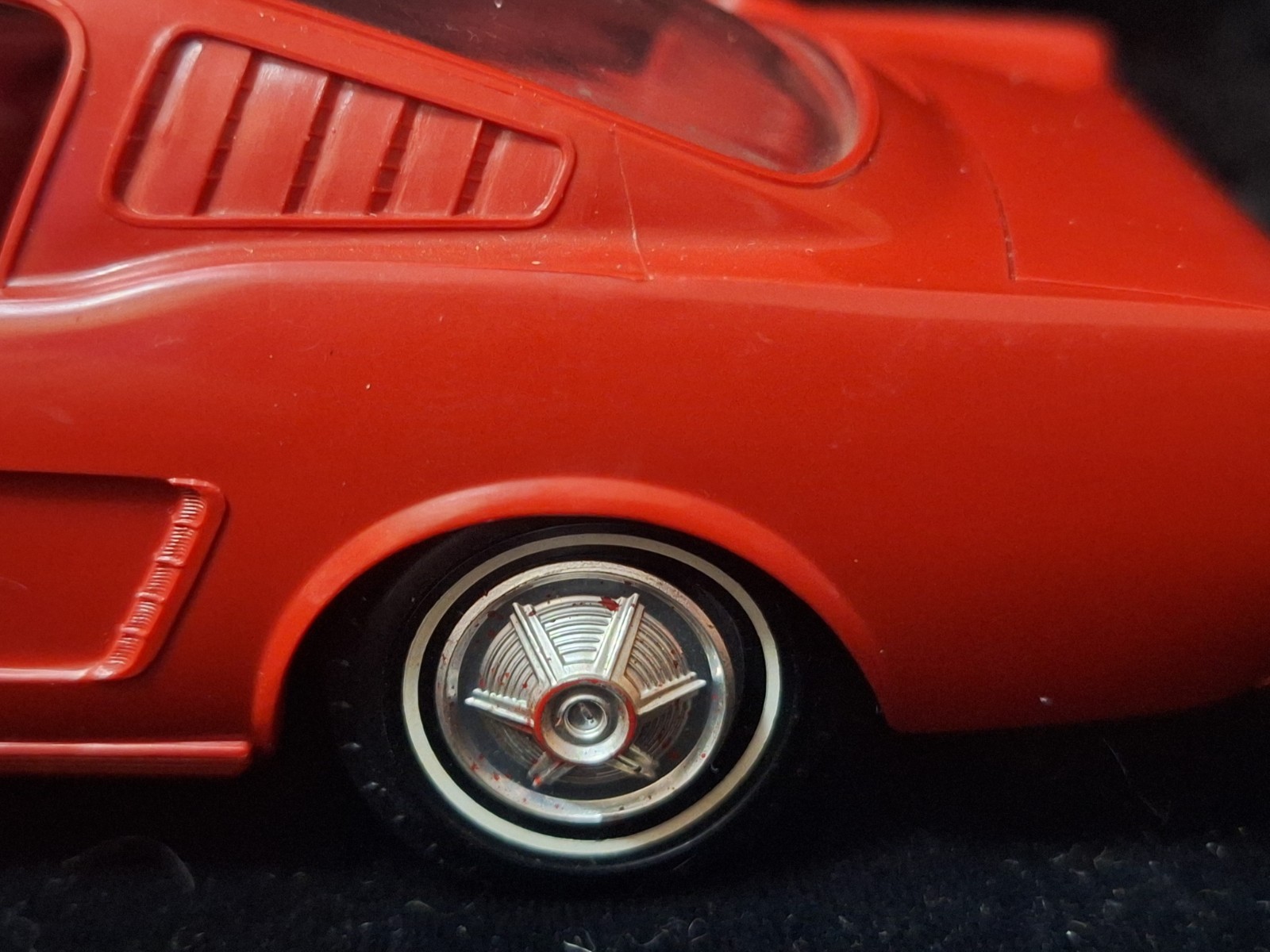 Vintage 1965 AMT Red FORD MUSTANG FASTBACK Dealer Promotional Plastic Model Car