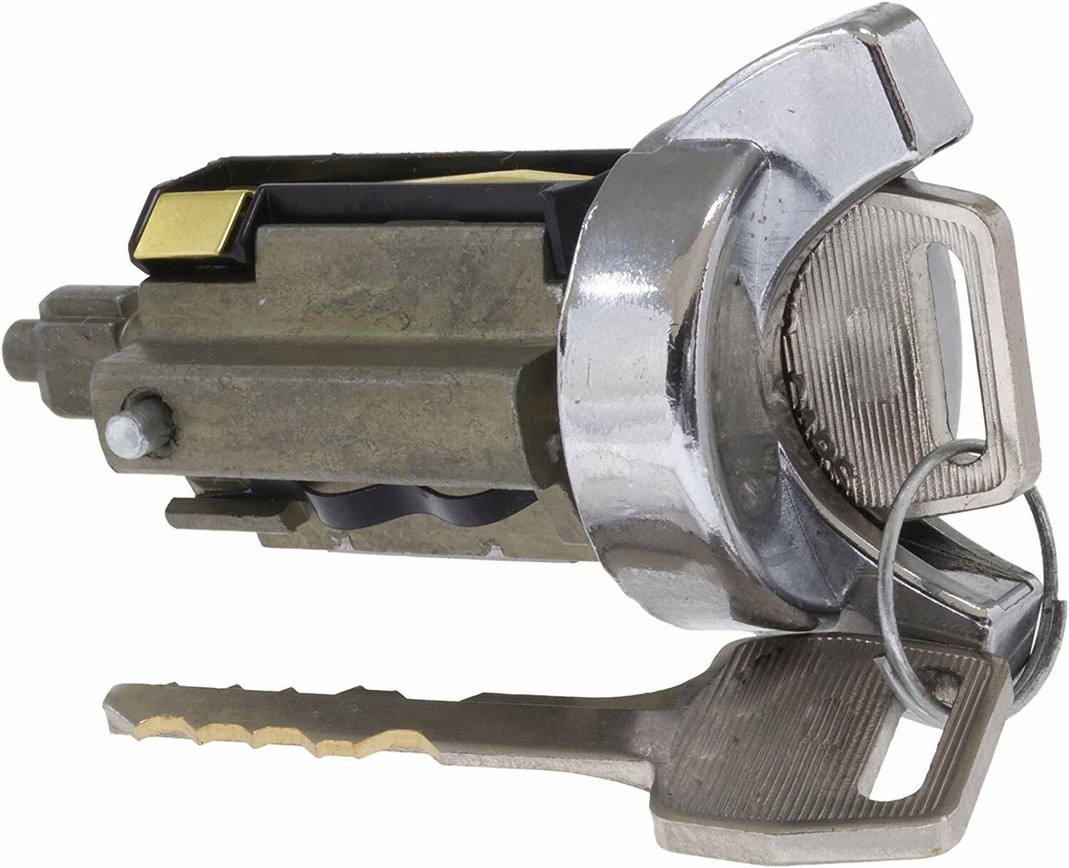 Chrome Ignition Key Switch Cylinder & Door Lock Pair Set W/ Keys for FORD