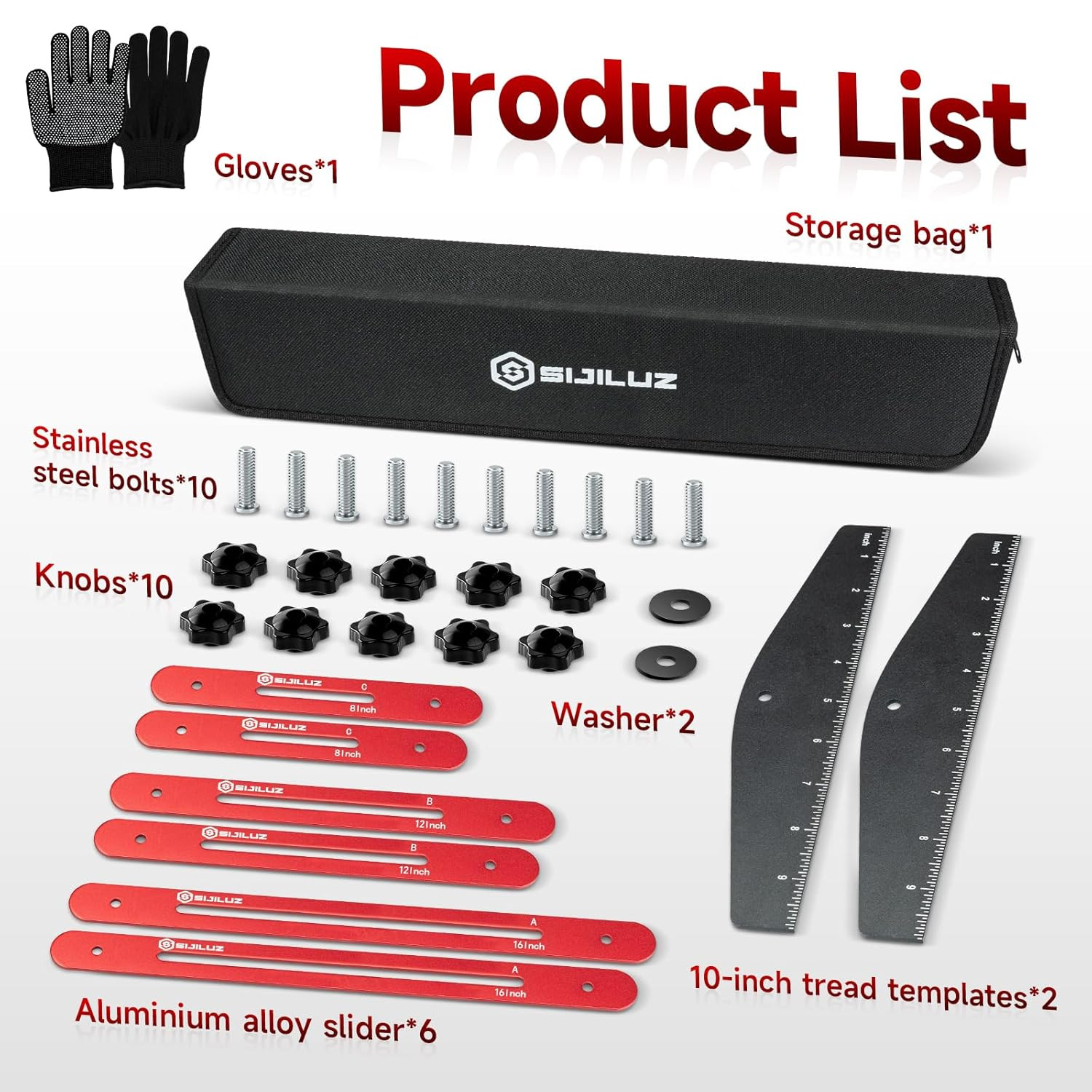 Stair Tread Template Tool, Solid Stair Gauge and Layout Tool, Stair Tread Gauge