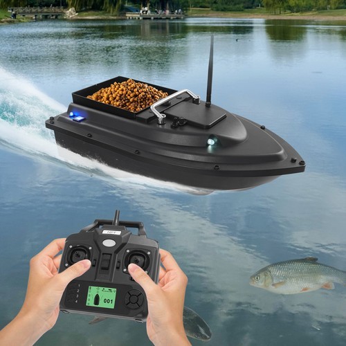 RC Fishing Bait Boat with GPS Dual Motors Fish Finder with Night Light Signal US