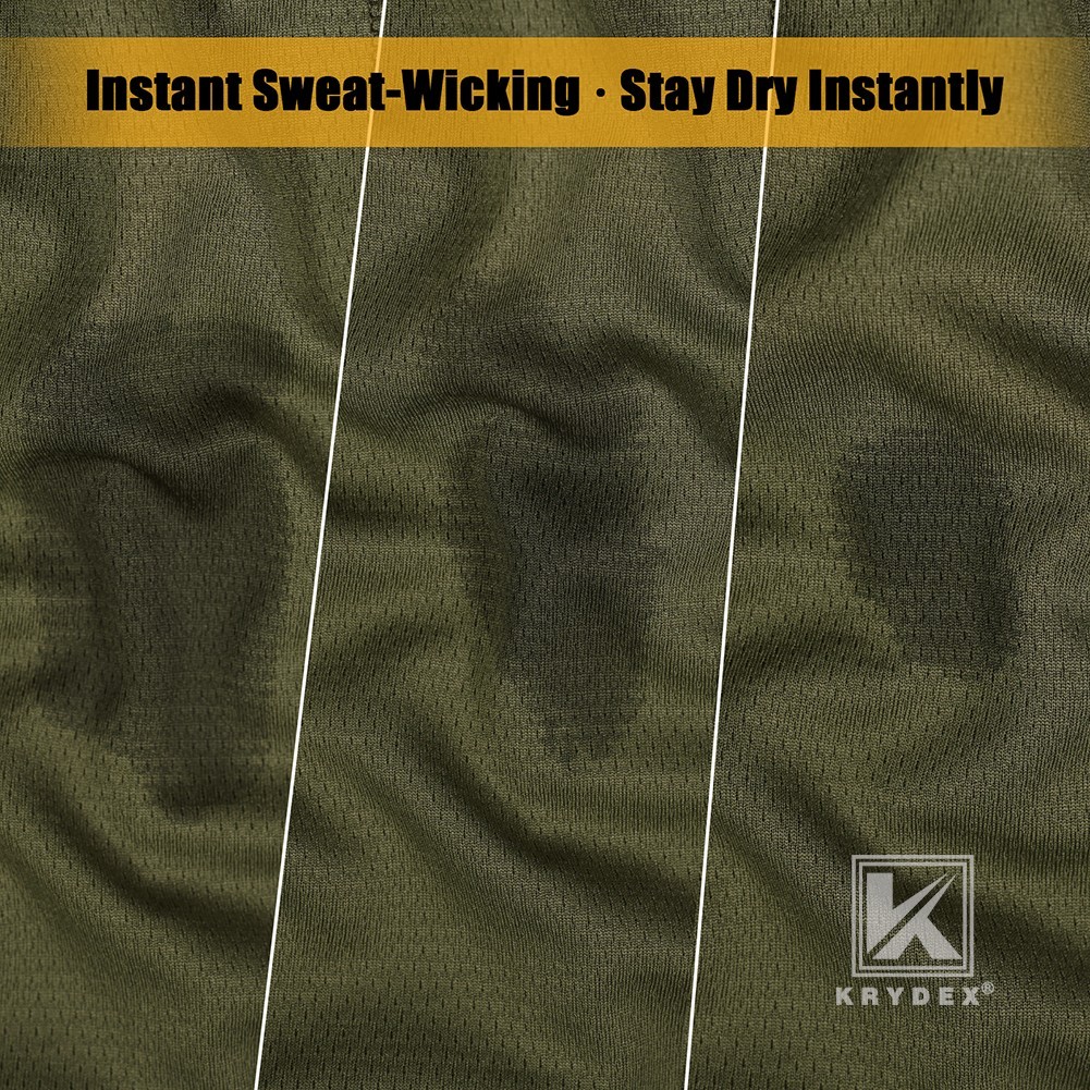 KRYDEX Tactical Face Mask Balaclava Full Head Neck Wrap Quick Dry Ranger Green