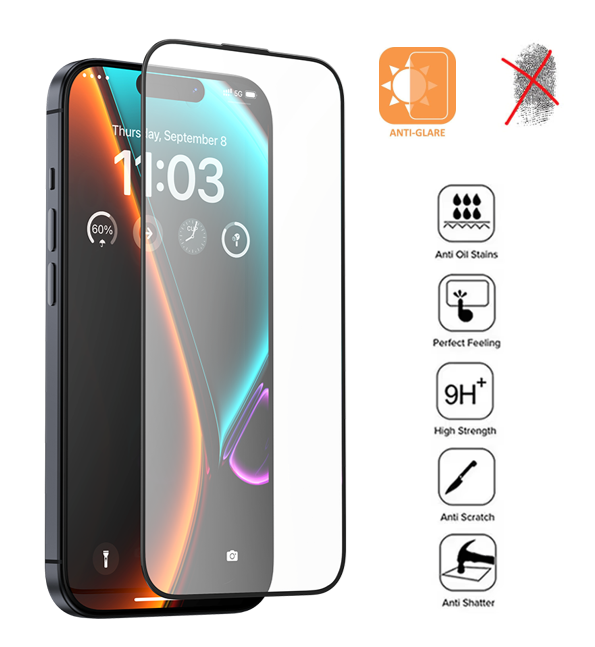 Anti-Glare Matte Soft Screen Protector For iPhone 16 15 14 13 12 Pro Max Plus