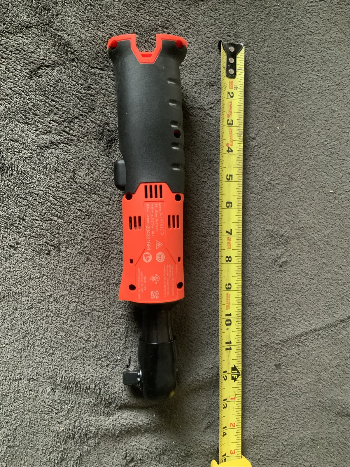 Snap On Ctr761co, 3/8” Dr Cordless Ratchet, Used Once, Orange, Works Fine…