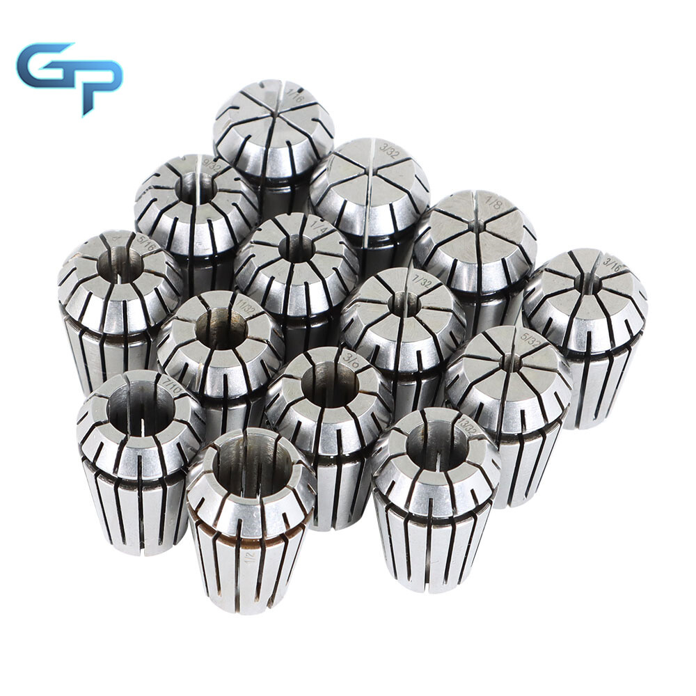 14Pcs ER20 1/16"-1/2" Spring Collet Set for CNC Milling Lathe Tool Workholding
