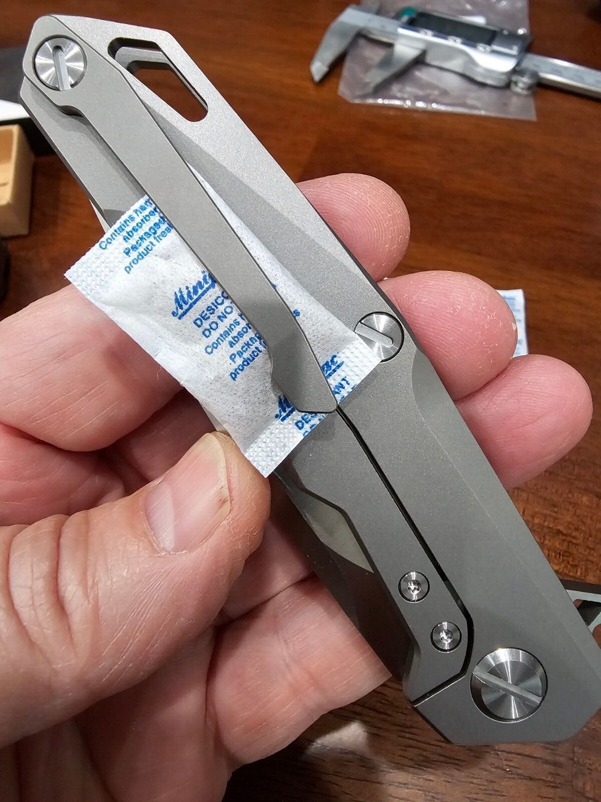 5 Packet Silica Desiccant Zero Tolerance Chris Reeve Rick Hinderer knife collect