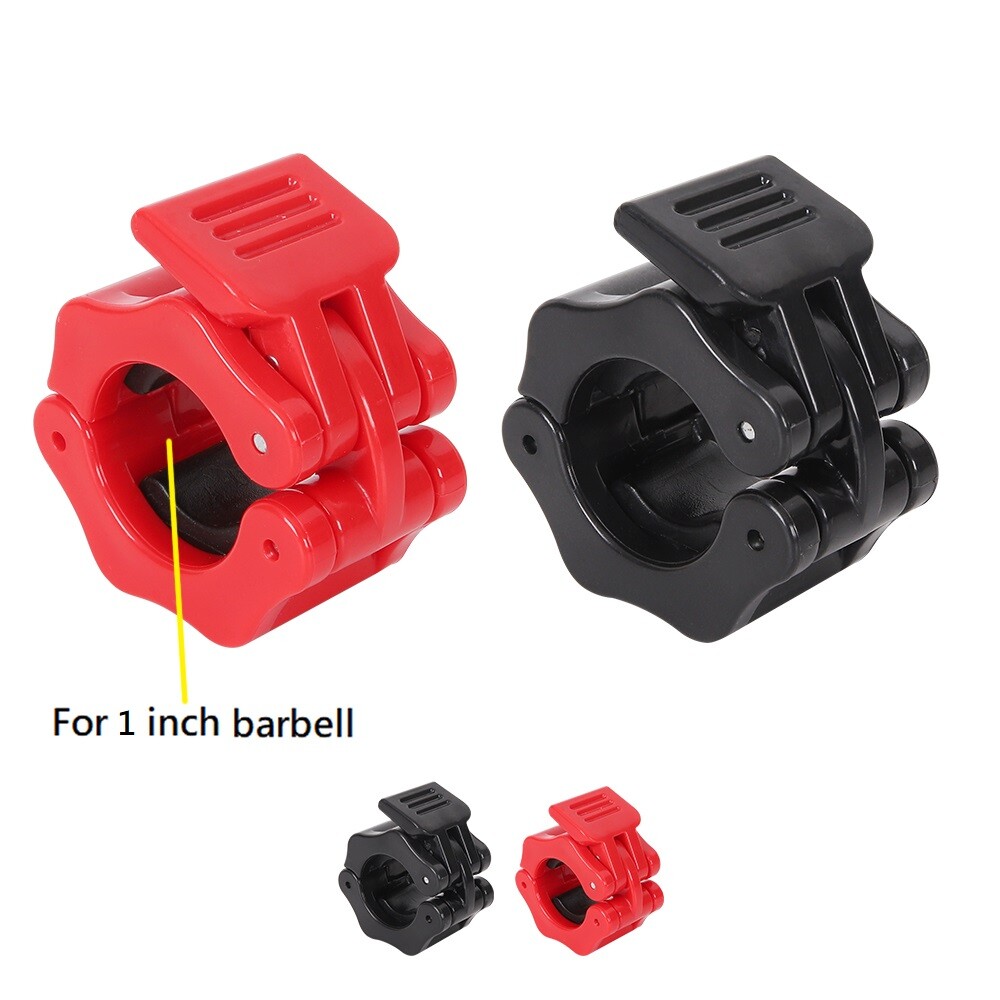 Olympic 1-2" Inch Barbell Clamps Quick Release Standard Bar Weight Plates 1 pair